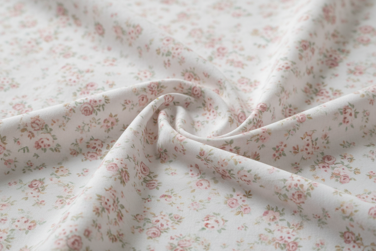 Bed Sheet Twin Size - Floral Pattern Detail