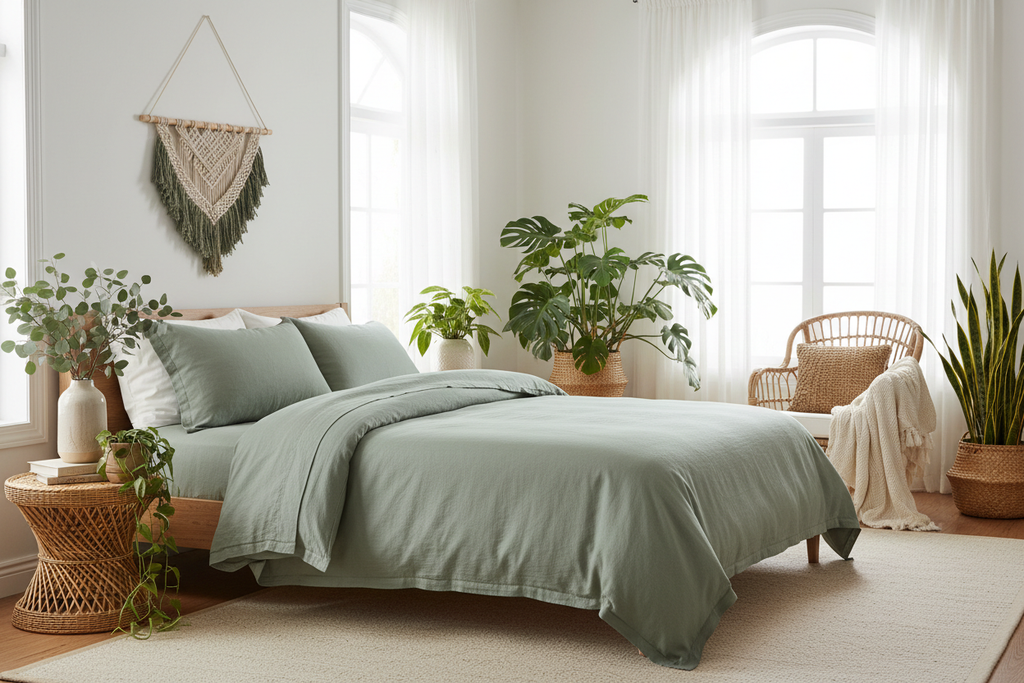 Bed Sheet King Size - Botanical Lifestyle Bedroom