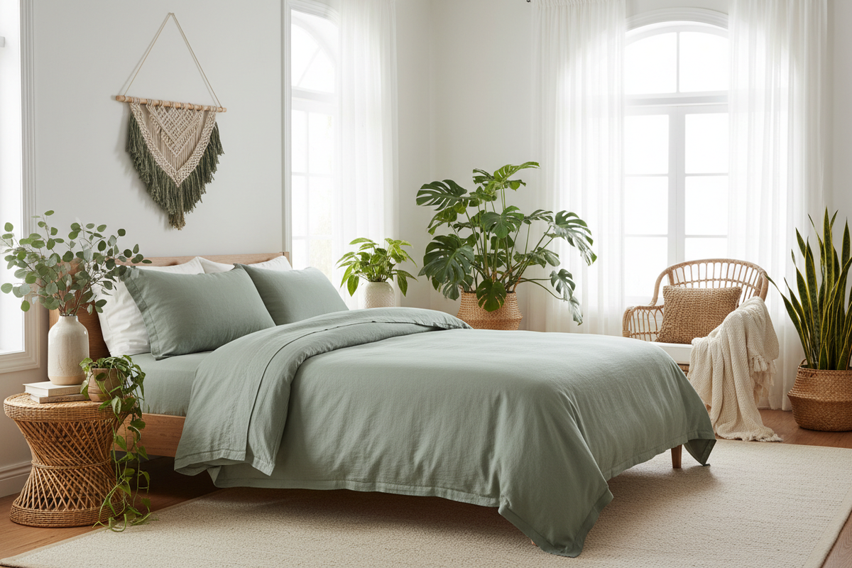 Bed Sheet King Size - Botanical Lifestyle Bedroom